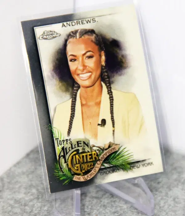 2022 Malika Andrews #258 Topps Chrome Allen & Ginter - stand