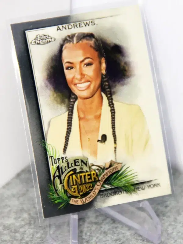 2022 Malika Andrews #258 Topps Chrome Allen & Ginter - stand