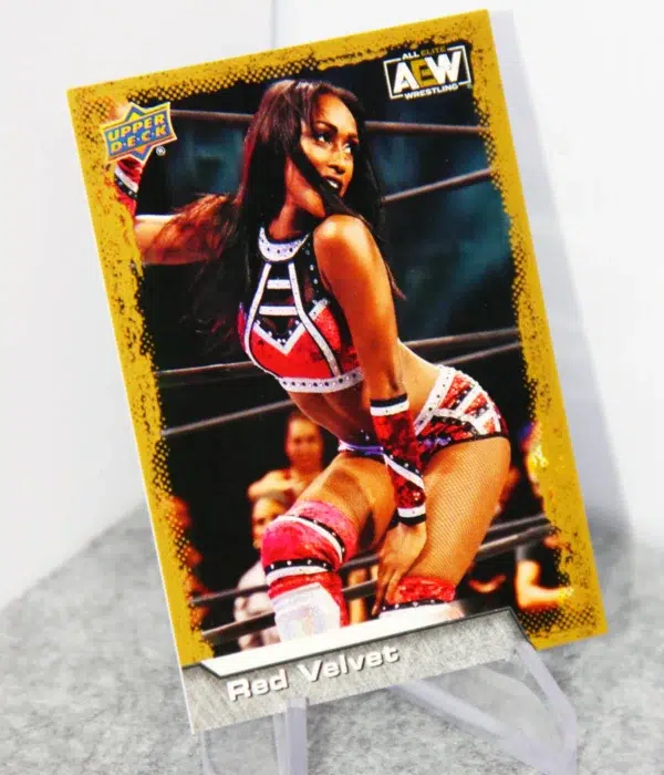 2022 Red Velvet #31 Upper Deck AEW Wrestling Gold Parallel - stand
