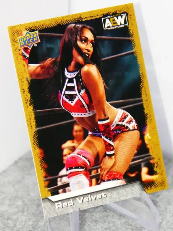 2022 Red Velvet #31 Upper Deck AEW Wrestling Gold Parallel - stand