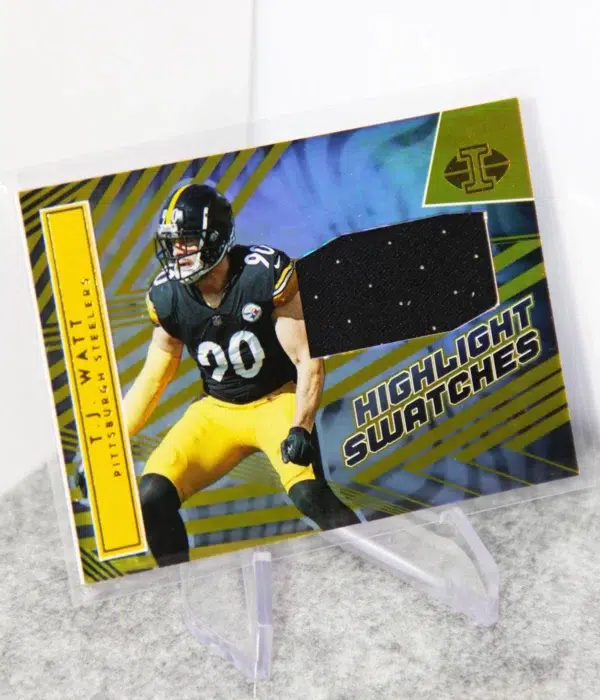 2022 T.J. Watt #HS-TJ Panini Illusions Highlight Swatches - stand