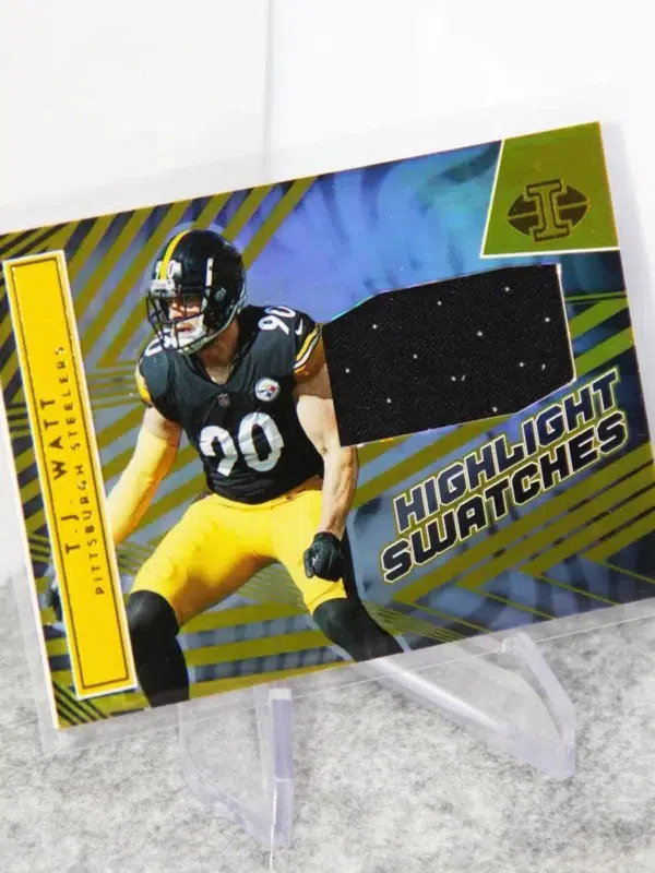 2022 T.J. Watt #HS-TJ Panini Illusions Highlight Swatches - stand