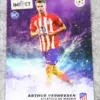 2023-24 Arthur Vermeeren #AV Topps Impact UEFA Club Competitions Purple Lightning Refractor RC SN#48 - front