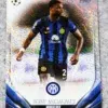 2023-24 Denzel Dumfries #9 Topps UEFA Club Competitions White Refractor SN#55 - front