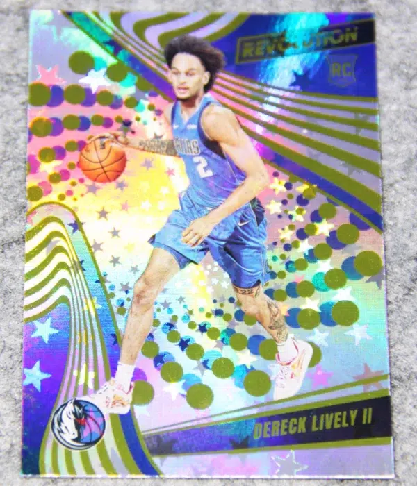 2023-24 Dereck Lively #120 Panini Revolution Rookies Astro Parallel RC - front