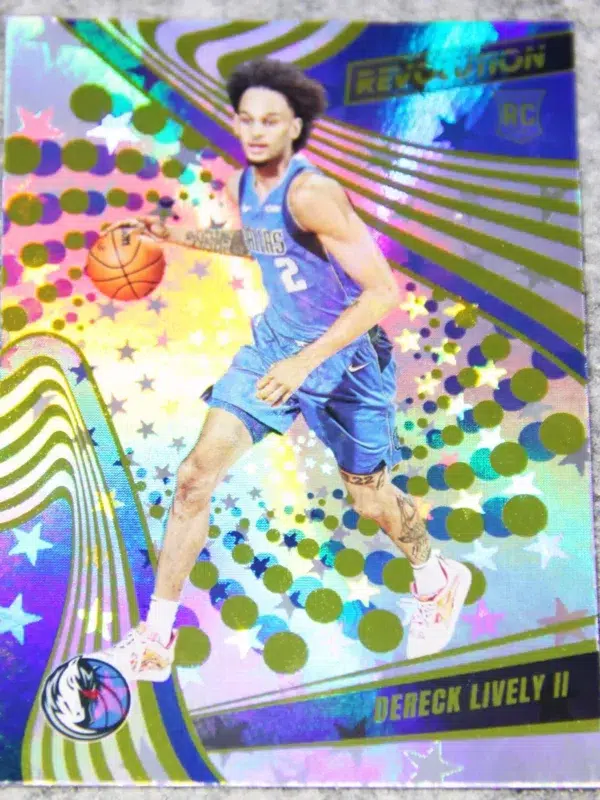 2023-24 Dereck Lively #120 Panini Revolution Rookies Astro Parallel RC - front