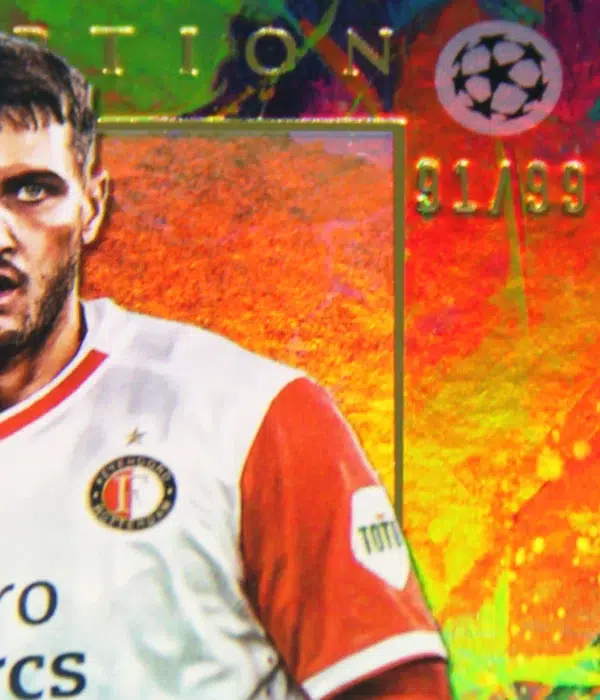 2023-24 Santiago Gimenez #ISG Topps Inception UEFA Champions League Star Quality Green Refractor SN#91 - detail