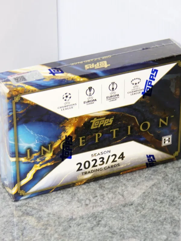 2023-24 Topps Inception UEFA Club Competitions Soccer Hobby Box - Sealed - stand
