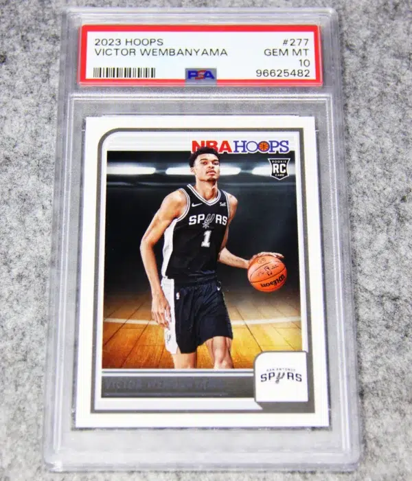 2023-24 Victor Wembanyama #277 Panini NBA Hoops PSA 10 GEM MT - front