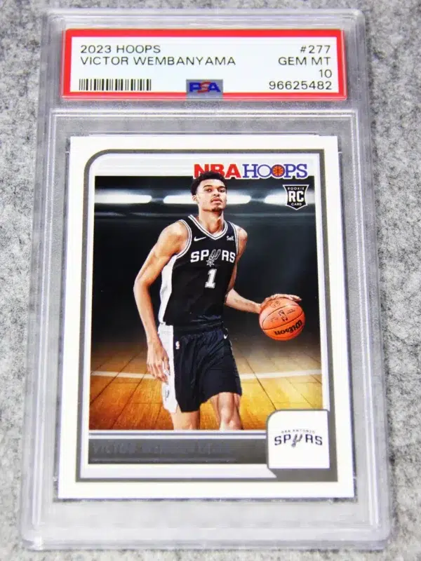 2023-24 Victor Wembanyama #277 Panini NBA Hoops PSA 10 GEM MT - front