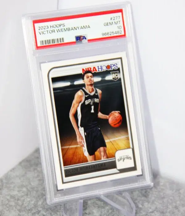 2023-24 Victor Wembanyama #277 Panini NBA Hoops PSA 10 GEM MT - stand