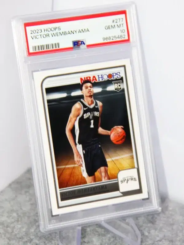 2023-24 Victor Wembanyama #277 Panini NBA Hoops PSA 10 GEM MT - stand