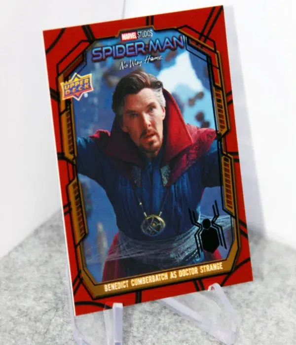 2023 Benedict Cumberbatch as Doctor Strange #E-7 Upper Deck Marvel Spider-Man Ensemble Gold SN#253 - stand