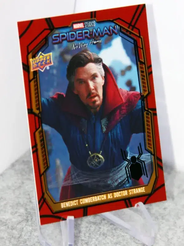 2023 Benedict Cumberbatch as Doctor Strange #E-7 Upper Deck Marvel Spider-Man Ensemble Gold SN#253 - stand