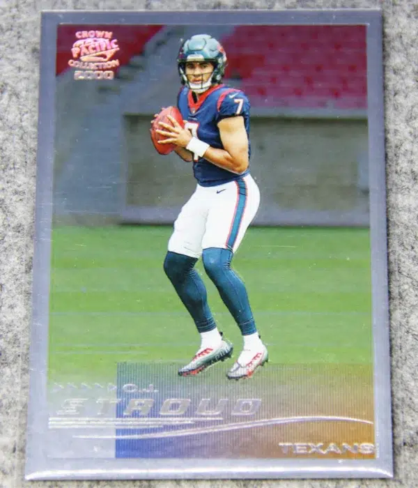 2023 C.J. Stroud #7 Panini Zenith Crown Pacific Collection 2000 Silver Foil RC - front