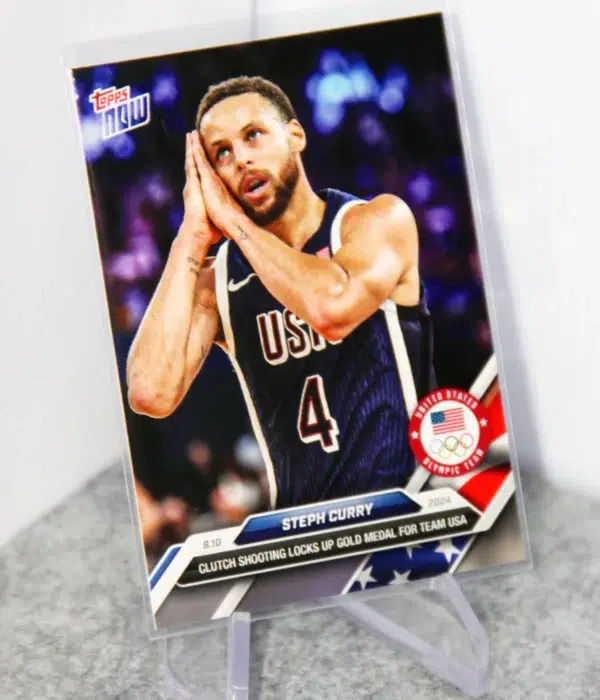 2024 Stephen Curry #27 Topps Now Paris Olympic Games Night Night - stand