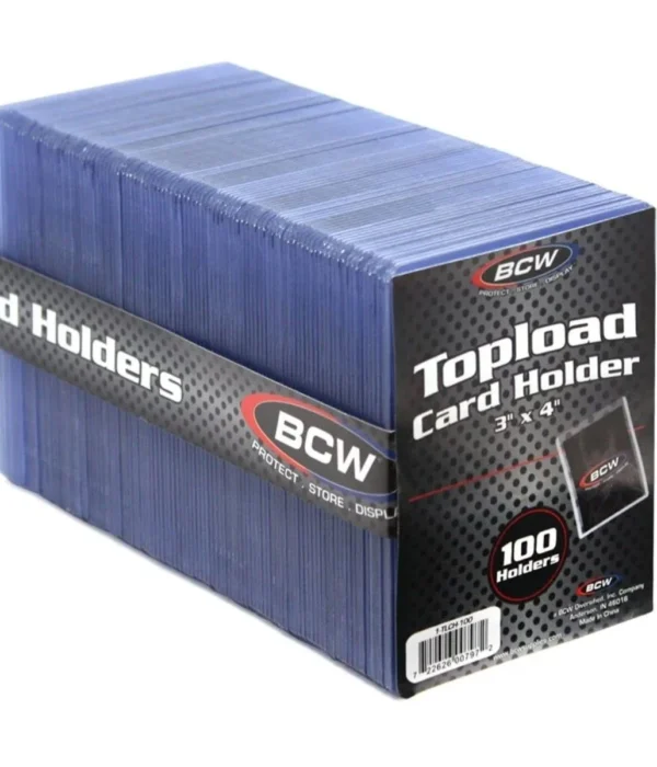 BCW Topload 100x Normal Card Holders 3 x 4 20pt - supplier