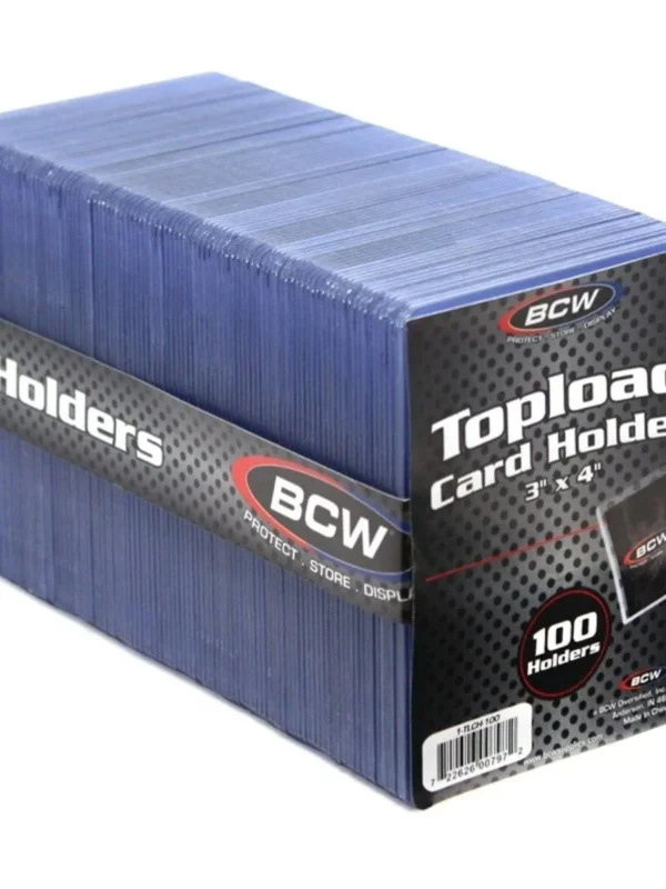 BCW Topload 100x Normal Card Holders 3 x 4 20pt - supplier