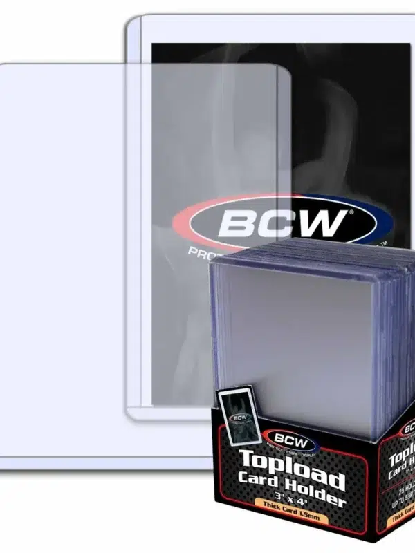 BCW Topload Card Holders 3 x 4 Thicker Cards 59pt - supplier