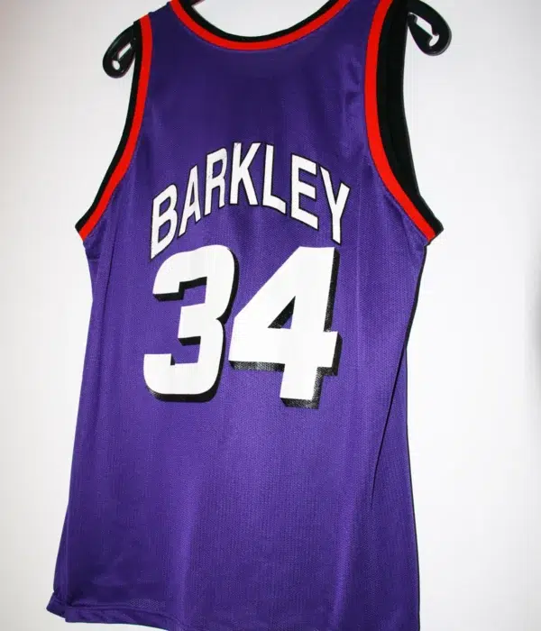 Charles Barkley #34 Phoenix Suns NBA Vintage Road Basketball Jersey - back
