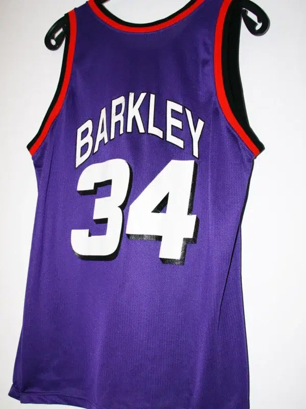 Charles Barkley #34 Phoenix Suns NBA Vintage Road Basketball Jersey - back