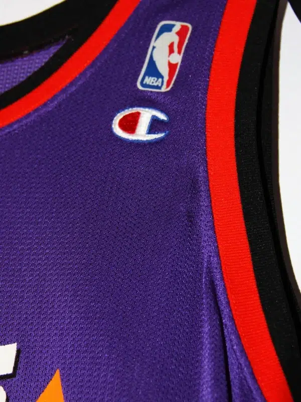 Charles Barkley #34 Phoenix Suns NBA Vintage Road Basketball Jersey - detail