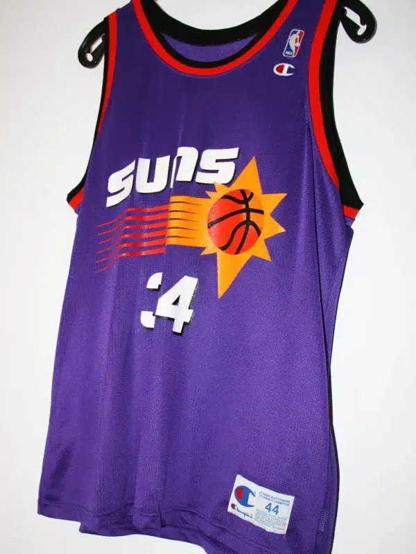 Charles Barkley #34 Phoenix Suns NBA Vintage Road Basketball Jersey - front