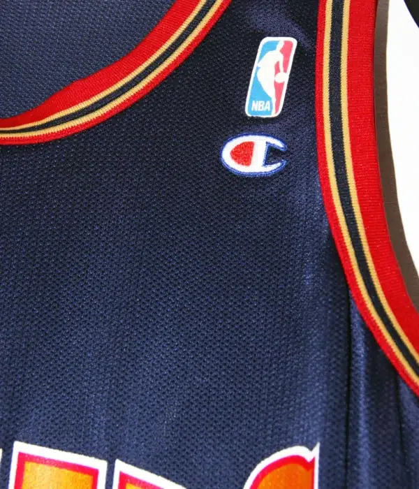 Dikembe Mutombo #55 Denver Nuggets NBA Vintage Road Basketball Jersey - XL - detail