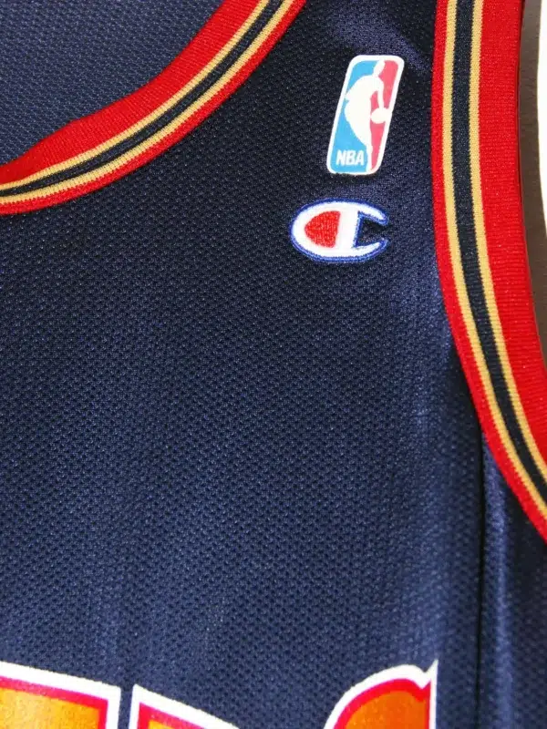 Dikembe Mutombo #55 Denver Nuggets NBA Vintage Road Basketball Jersey - XL - detail