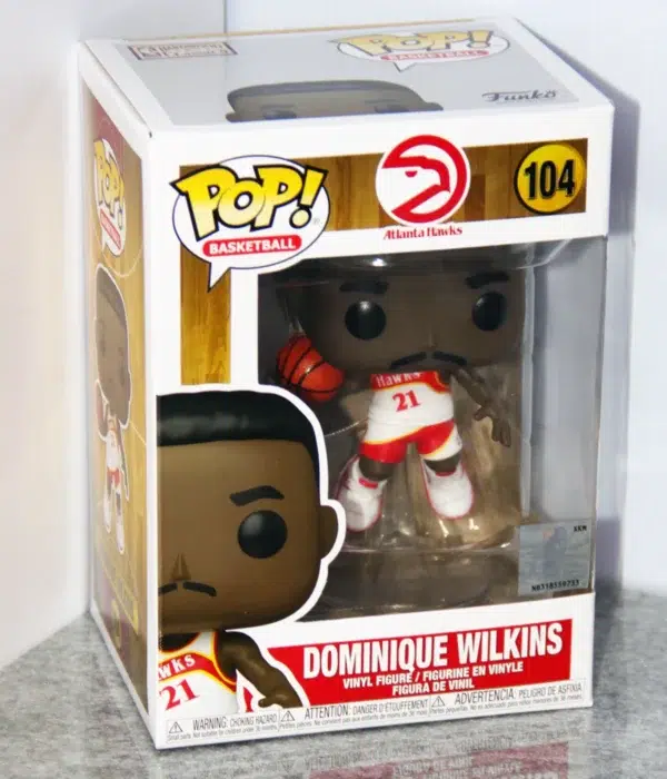 Funko POP! Dominique Wilkins #104 NBA Basketball Legend Atlanta Hawks - stand