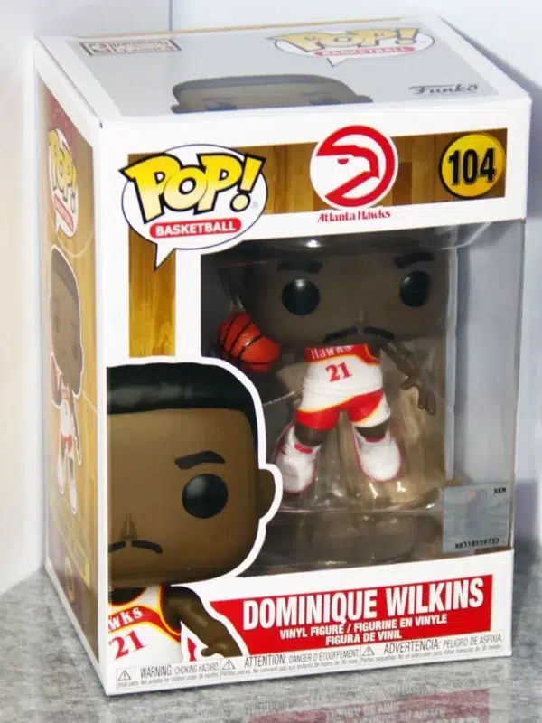 Funko POP! Dominique Wilkins #104 NBA Basketball Legend Atlanta Hawks - stand