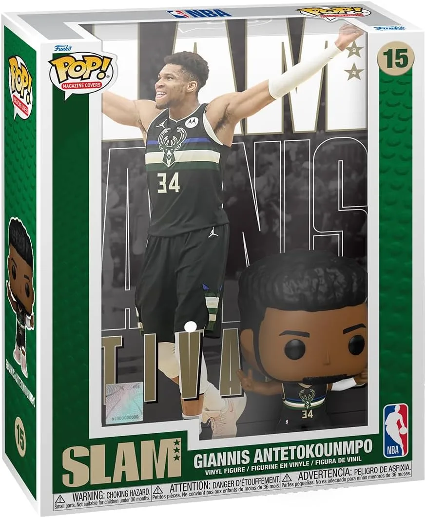 Funko POP! Giannis Antetokounmpo #15 Milwaukee Bucks NBA Slam