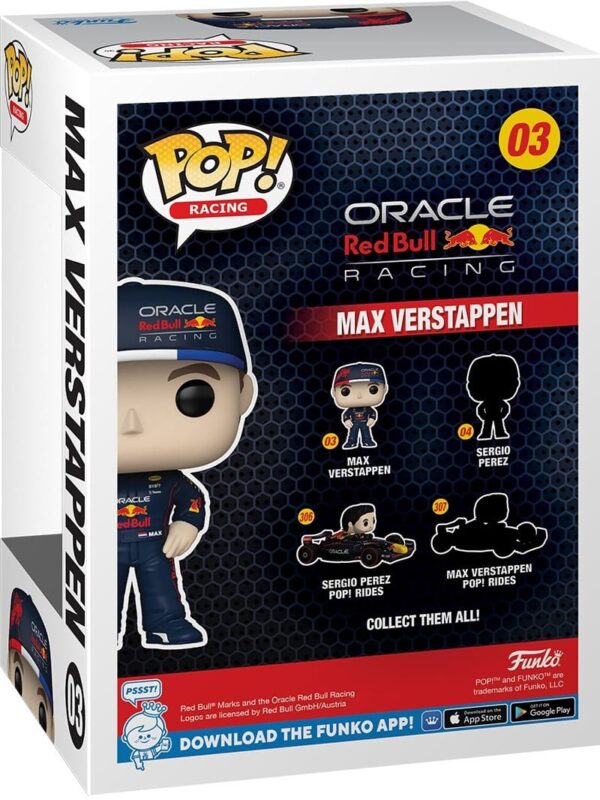 Funko POP! Max Verstappen #03 Formule 1 Oracle Red Bull Racing - back