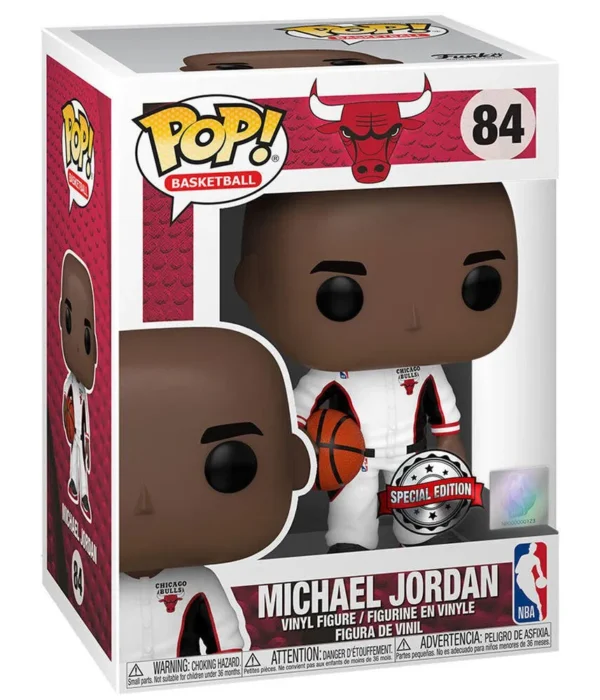 Funko POP! Michael Jordan #84 NBA Basketball Chicago Bulls Warmup Suit - box