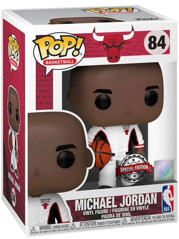 Funko POP! Michael Jordan #84 NBA Basketball Chicago Bulls Warmup Suit - box