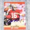 1990 Joe Montana #293 Leaf 2023 Pro Set Authentic Signature Memories SN#36 - front
