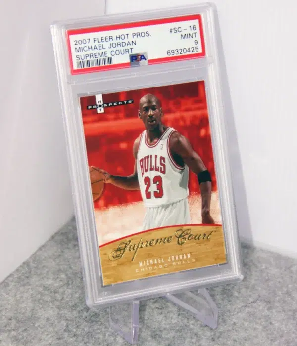 2007-08 Michael Jordan #SC-16 Fleer Hot Prospects Supreme Court PSA 9 MINT - stand