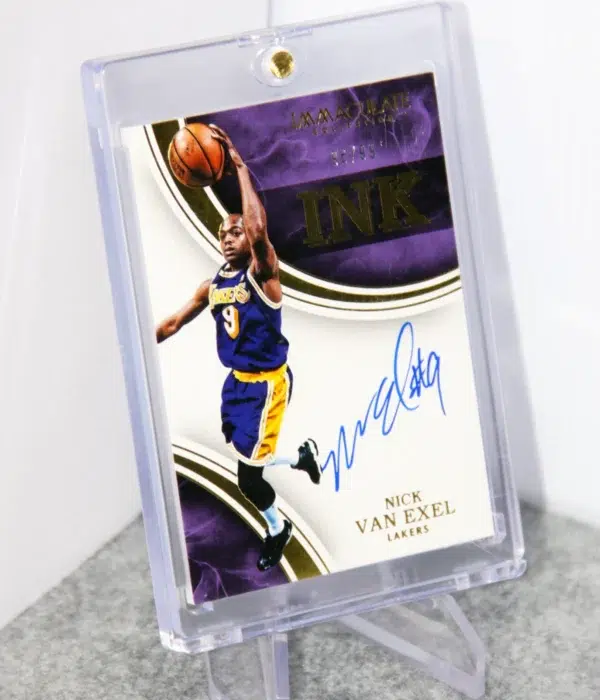 2015-16 Nick Van Exel #IK-NVA Panini Immaculate Collection Ink Autograph SN#6 - stand