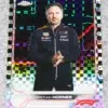 2022 Christian Horner #93 Topps Chrome F1 Checker Flag X-Fractor - front