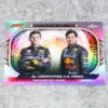 2022 Max Verstappen & Sergio Perez #CC-RBR Topps Chrome F1 Constructors Coalition - front