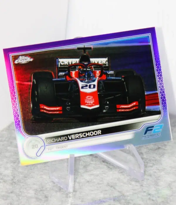 2022 Richard Verschoor #145 Topps Chrome F2 Purple Refractor SN#397 - stand