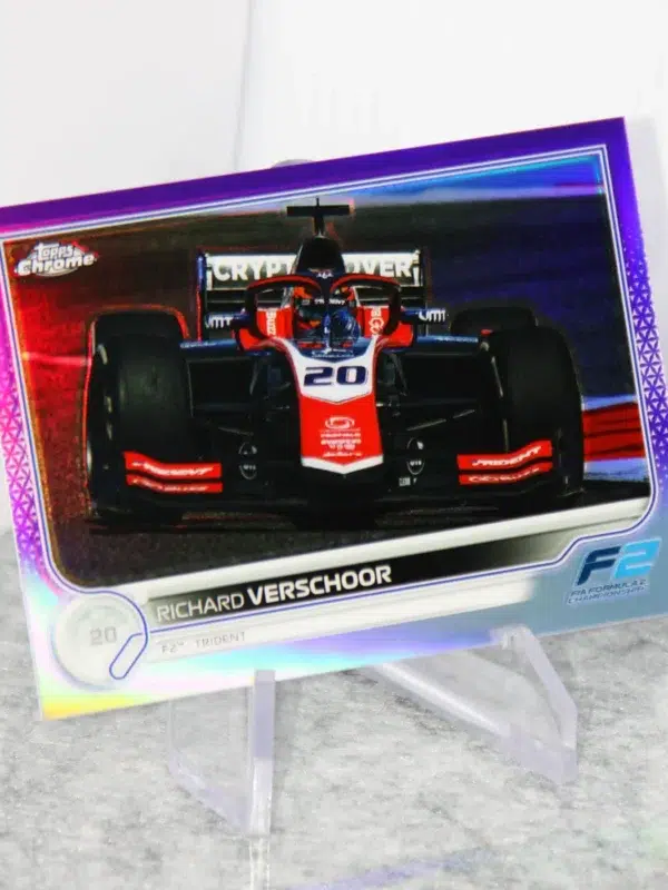 2022 Richard Verschoor #145 Topps Chrome F2 Purple Refractor SN#397 - stand