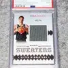 2023-24 Victor Wembanyama #RSW-VWE Panini NBA Hoops Rookie Sweaters RC PSA 9 MINT - front