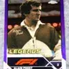 2023 Alain Prost #196 Topps Chrome F1 Legends Purple Refractor SN#360 - front