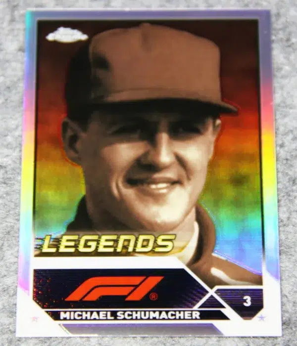 2023 Michael Schumacher #199 Topps Chrome F1 Legends Refractor - front