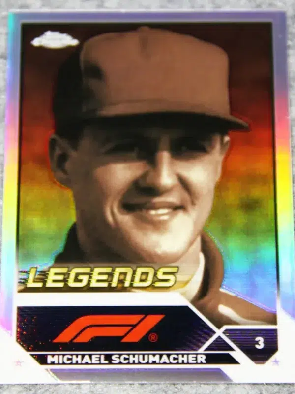 2023 Michael Schumacher #199 Topps Chrome F1 Legends Refractor - front