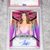 2023 Salma Hayek #BA-SH1 Leaf Metal 1st Pop Century Autograph Pink PSA 7 SN#4 - front
