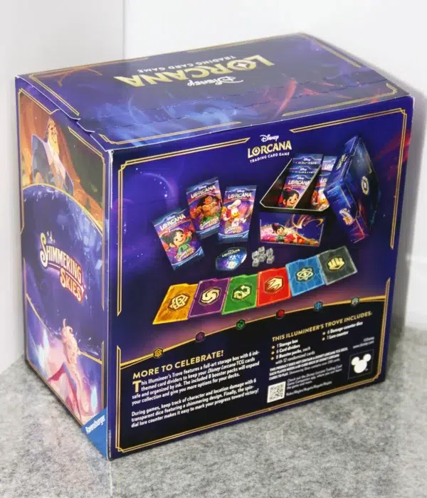 Disney Lorcana TCG Shimmering Skies Trove Box - back
