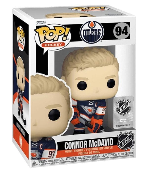 Funko POP! Connor McDavid #95 NHL Hockey Edmonton Oilers - box