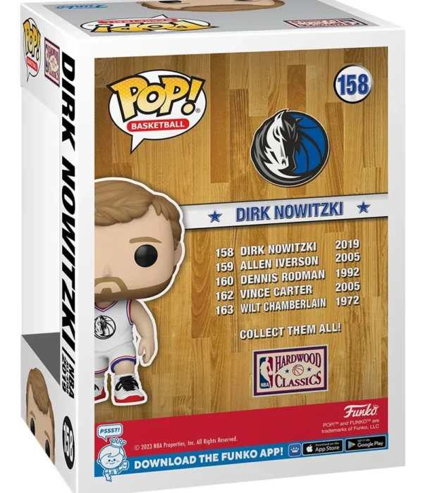 Funko POP! Dirk Nowitzki #158 NBA All-Stars Basketball Dallas Mavericks - back